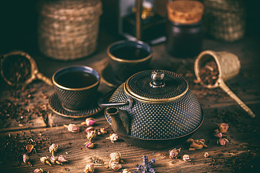 静物,铸铁,茶壶