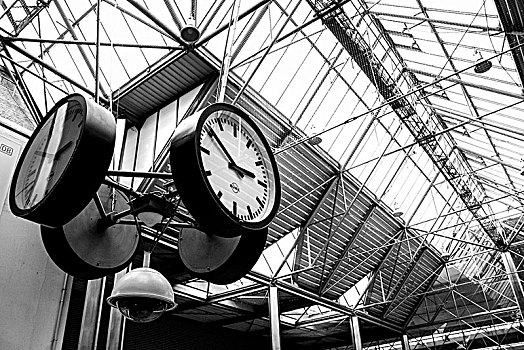 几个,钟表,慕尼黑,枢纽站
