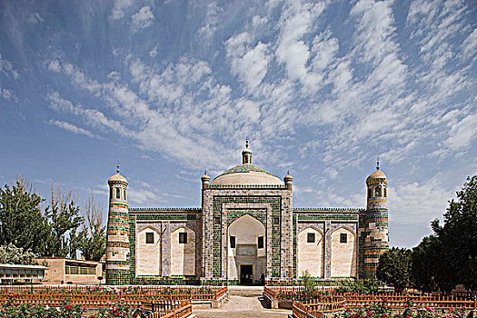 墓地,喀什葛尔,新疆,维吾尔,地区,丝绸之路,中国