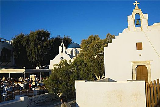 建筑,教堂,米克诺斯岛,基克拉迪群岛,希腊