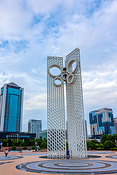 中国山东省潍坊市世界风筝都纪念广场