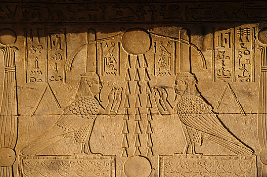埃及,丹达拉,哈索尔神庙,雕刻,人