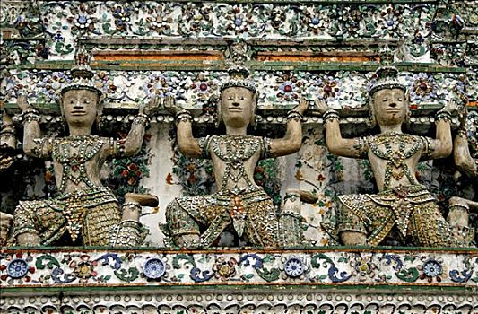 郑王庙,黎明,佛教寺庙,曼谷,泰国,亚洲