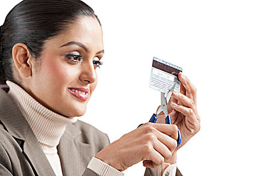 职业女性,切,信用卡