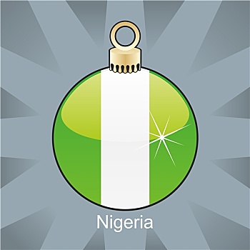 尼日利亚,旗帜,圣诞节,形状