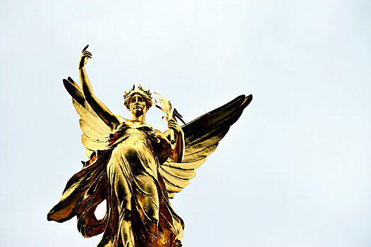 金色,天使,维多利亚皇后,纪念,正面,白金汉宫,伦敦