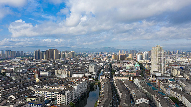 浙江温州龙港城市风光