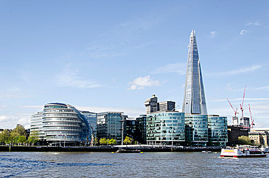 城市,碎片,伦敦,桥,摩天大楼,钢琴,现代,办公室,建筑,南英格兰,英格兰,英国,欧洲