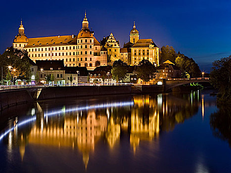 城堡,多瑙河,巴伐利亚,德国,欧洲