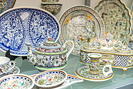 葡萄牙,手绘,陶瓷,餐具,出售,大幅,尺寸