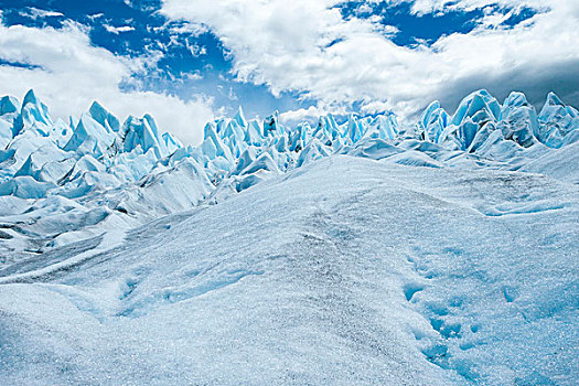 特写,莫雷诺冰川,云,背景,巴塔哥尼亚,阿根廷