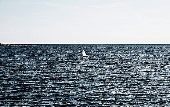帆船,海上