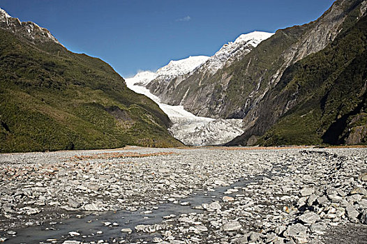 冰河,西区国家公园,西海岸,南岛,新西兰