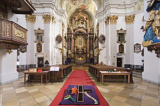 圣坛,玛丽亚,教堂,维也纳,奥地利,欧洲