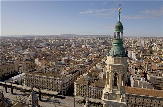 城市,大教堂,萨拉戈萨,2008年,省,阿拉贡,卡斯提尔,西班牙,欧洲