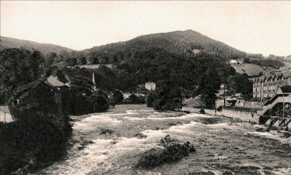 兰戈伦,登比郡,威尔士,早,20世纪