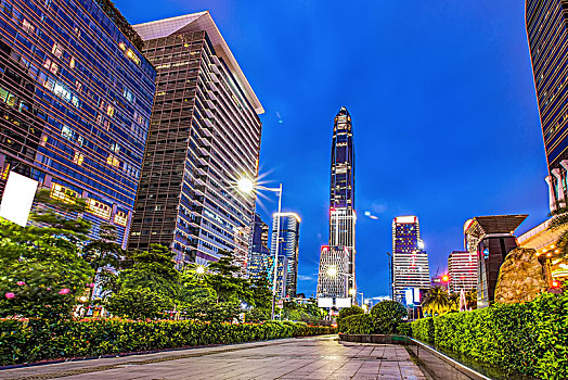 深圳现代城市夜景