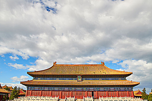 北京故宫太庙的景色