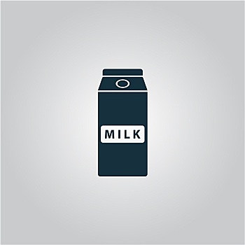 包装,牛奶,象征