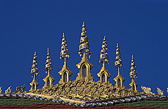 老挝,塔,屋顶