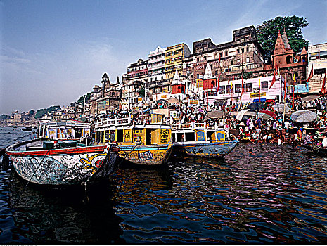 船,恒河,瓦腊纳西,印度