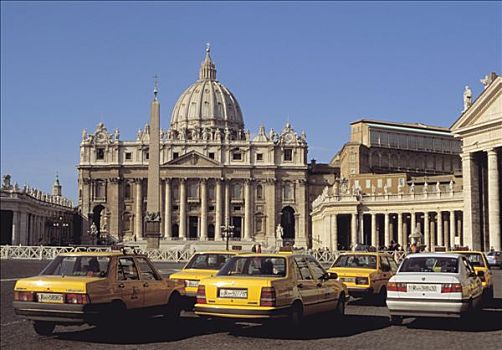 意大利,罗马,梵蒂冈,地点,出租车,计划