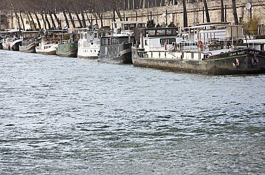 船,塞纳河,巴黎,法国