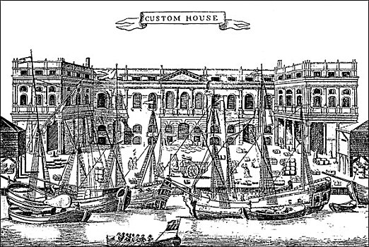 历史,港口,伦敦,英格兰,17世纪,世纪