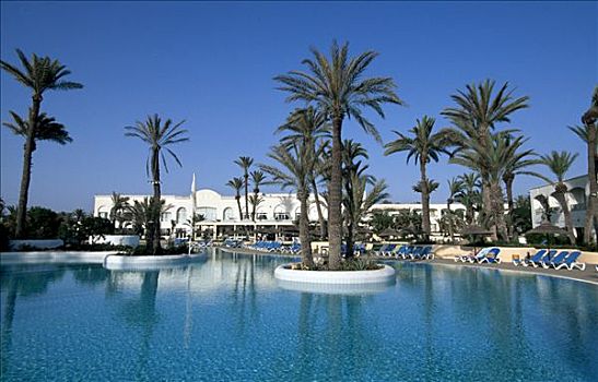 酒店,绿洲,突尼斯,非洲