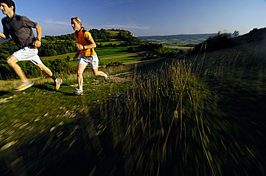 慢跑,弗兰哥尼阶,瑞士,巴伐利亚