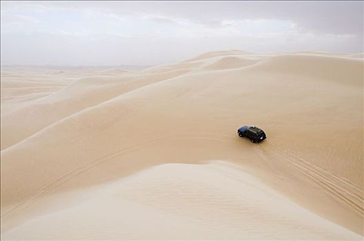 吉普车,沙丘,利比亚沙漠,埃及
