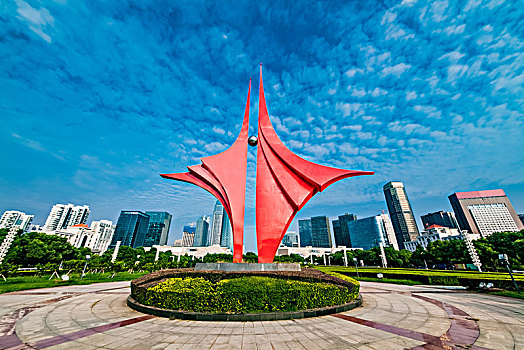 江西省南昌市世纪广场红帆雕塑建筑