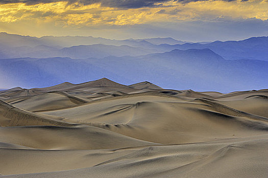 沙丘,沙漠,山脉,马斯奎特沙丘,莫哈维沙漠,死谷,死亡谷国家公园,加利福尼亚,美国