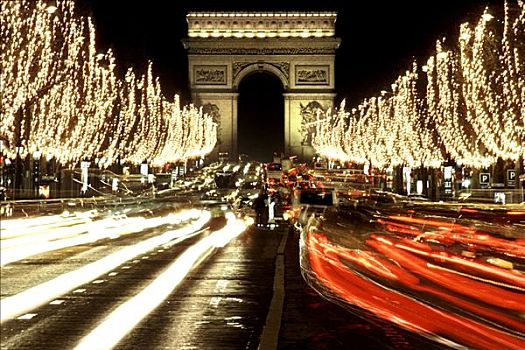 巴黎,拱形,香榭丽舍大街