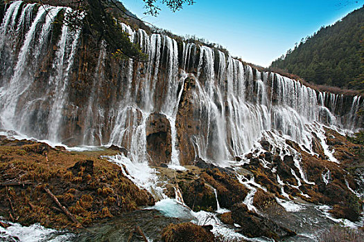 中国四川阿坝九寨沟自然风光