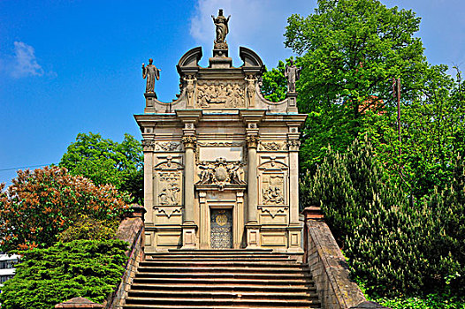 偏僻寺院,拉施塔特,黑森林,巴登符腾堡,德国,欧洲