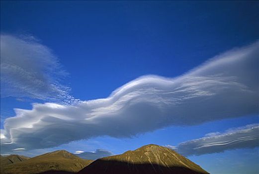 风,云,上方,新西兰