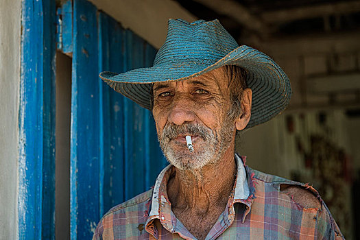 古巴,烟草,农民,烟,香烟