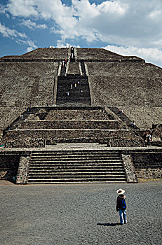 太阳金字塔,特奥蒂瓦坎,墨西哥