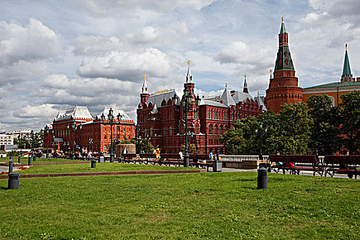 莫斯科红场亚力三大宫廷花园