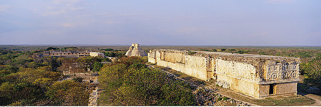 巫师金字塔,乌斯马尔,遗址,尤卡坦半岛,墨西哥