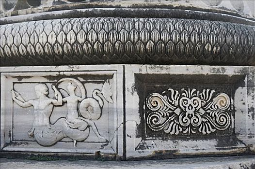 阿波罗神庙,装饰,装饰线条,柱子,狄迪玛,土耳其
