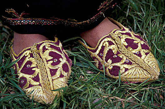 摩洛哥,刺绣,拖鞋