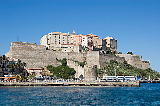 城堡,港口,科西嘉岛,法国