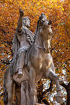 骑马雕像,国王,路易八世,巴黎,法国