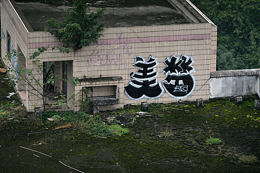 废弃建筑涂鸦