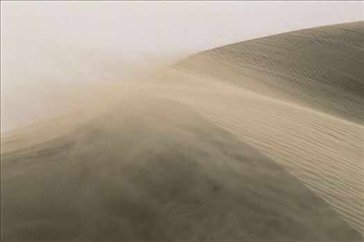 沙暴,东部大沙漠,沙漠,撒哈拉沙漠,阿尔及利亚,非洲