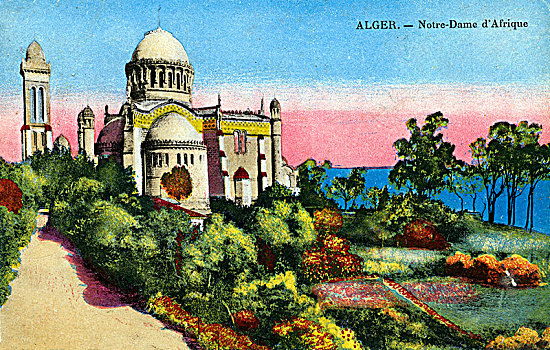 阿尔及尔,阿尔及利亚,早,20世纪,艺术家,未知