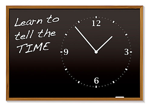 学校,黑板,粉笔,钟表,时间,文字