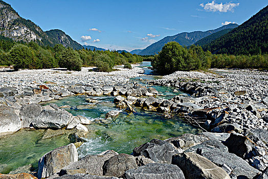 伊萨河,自然保护区,上巴伐利亚,巴伐利亚,德国,欧洲